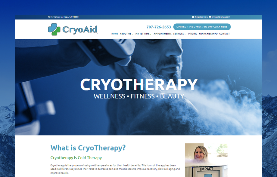 Website Design CryoAid