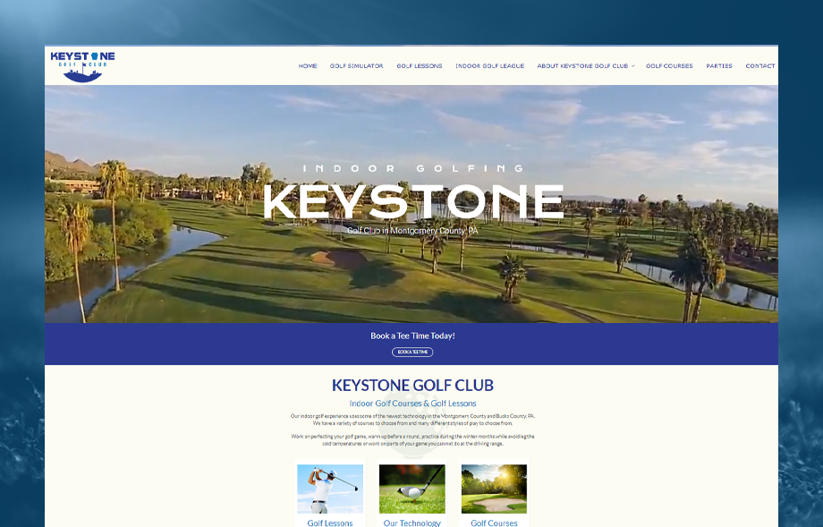 Website Design Keystone Golf Club