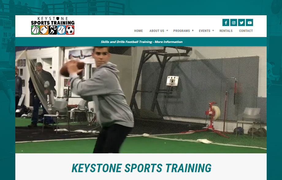 Website Design Keystone Sports Training